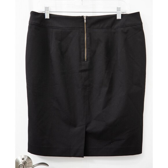 Loft Knee-Length Black Pencil Skirt, size 14P - Picture 4 of 6